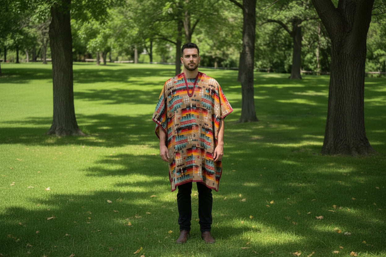 Capa traditionnelle pour hommes et femmes : Coucher de soleil du désert
