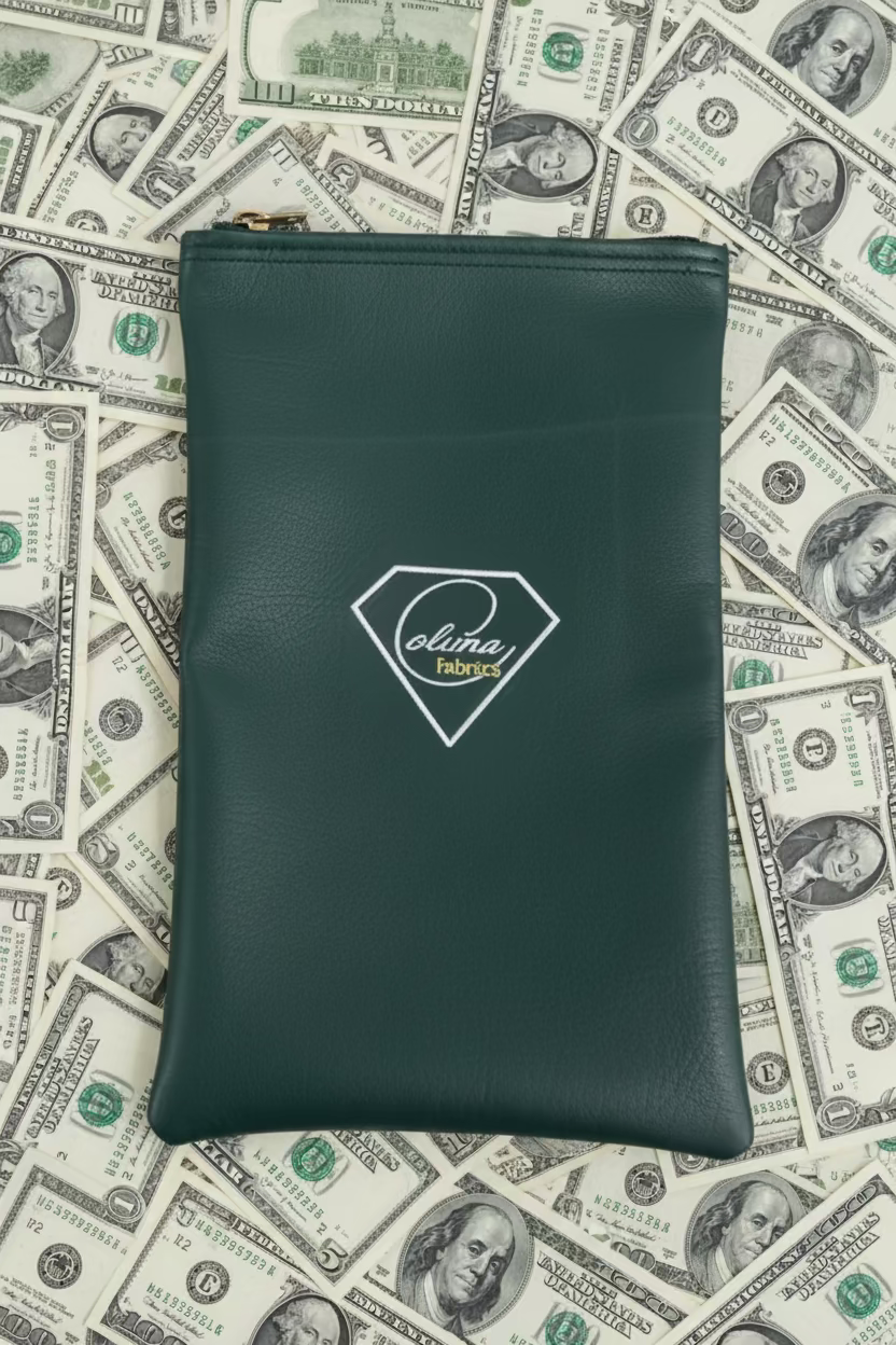 Sac de dépôt vert/Sac d'argent